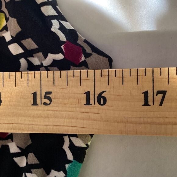 Style & Co Petite Multicolored Sleeveless Dress with Faux Belt Size PP - Picture 9 of 11